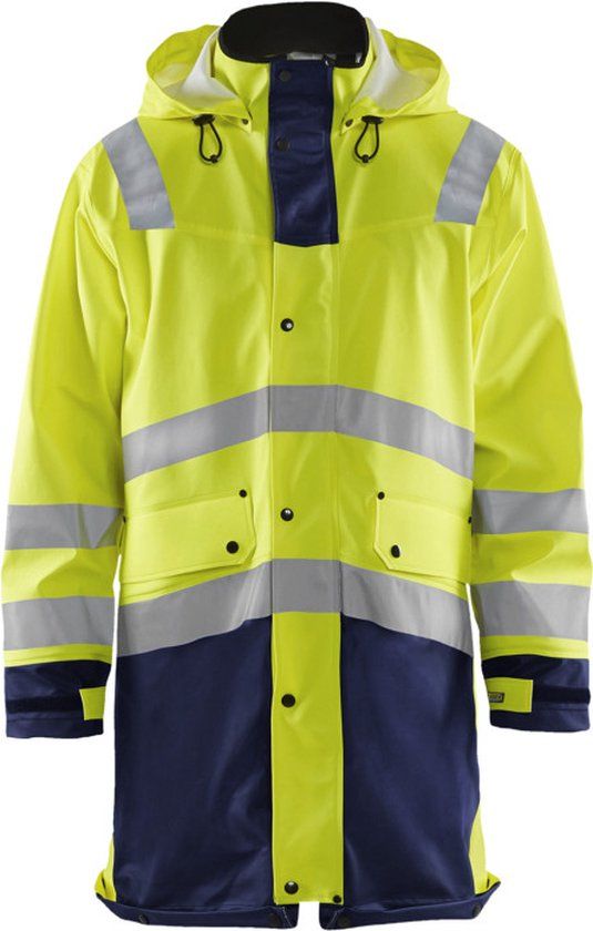 Blåkläder Blaklader Regenjas High Vis LEVEL 2 4306-2003 - High Vis Geel/Marineblauw - S