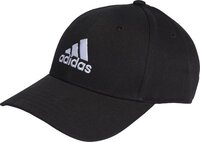 adidas Sportswear Cotton Twill Baseball Cap - Unisex - Black - Adult (M/L)