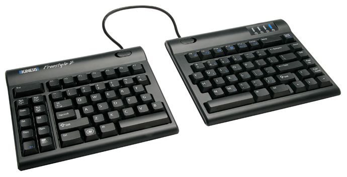 Kinesis Freestyle2 Ergonomic Keyboard - USB - QWERTY - Black