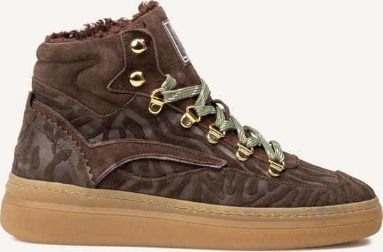 Floris Van Bommel Sfw-10175 Fygi Sneakers - Suède - Dames - Bruin - Maat 42