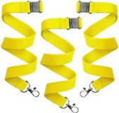 Merkloos / Sans marque Makito Western Europe (mkto) Keycord/lanyard koord - 150x - geel - met sleutelhanger - 50 cm