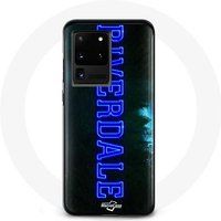 Maniacase Hoesje voor Samsung Galaxy S20 Ultra Riverdale Series Blauw Logo