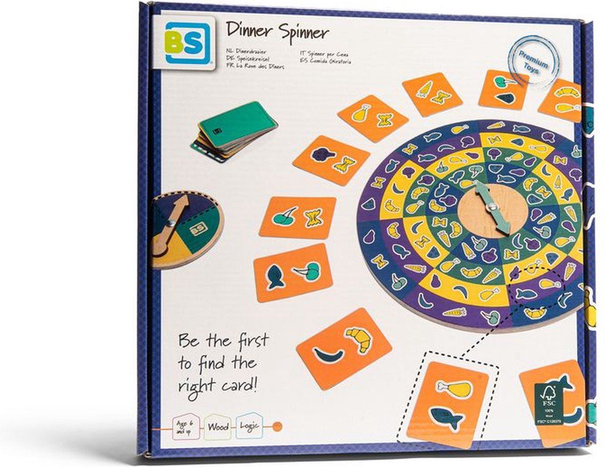 BS Toys Diner Draaier - Hout - FSC - Groentespel - Vanaf 6 jaar