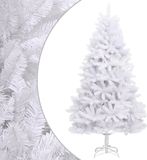 vidaXL Kunstkerstboom met scharnieren met standaard 210 cm wit