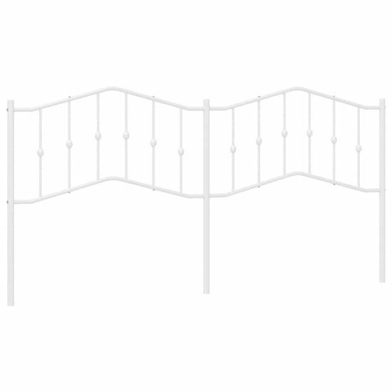 vidaXL Hoofdbord 193 cm metaal wit
