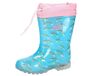 LICO Regenlaarzen 'Power Blinky' turquoise / geel / rosa / wit