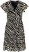 ONLY Jurk ONLMARCIA Korte jurk Pumice Stone Zebraprint M