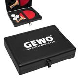 GEWO Aluminium Dubbele Tafeltennis Racketkoffer