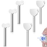 Zivacate Tandpasta Tube Presser, Tubeknijpers 6PCS | Metalen Sleutel Tandpasta Squeezer, Legering Roller Tandpasta Dispenser voor Tandpasta/ Olieverf/ Handcrème