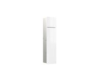 Emco Asis module pure, inbouw, deurscharnier links, tweedelig glasfront, 730x170mm, met reserverolbakje, wit