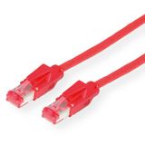 Dätwyler S/FTP Patchkabel Cat.6 (Class E), CU 7702 flex LS0H, Hirose TM21, rood, 0,5 m