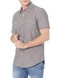 Amazon Essentials Heren Chambray-shirt met korte mouwen