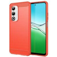 Oppo Coque pour Oppo A5 4G / 5G - housse etui silicone gel carbone + film ecran - ROUGE