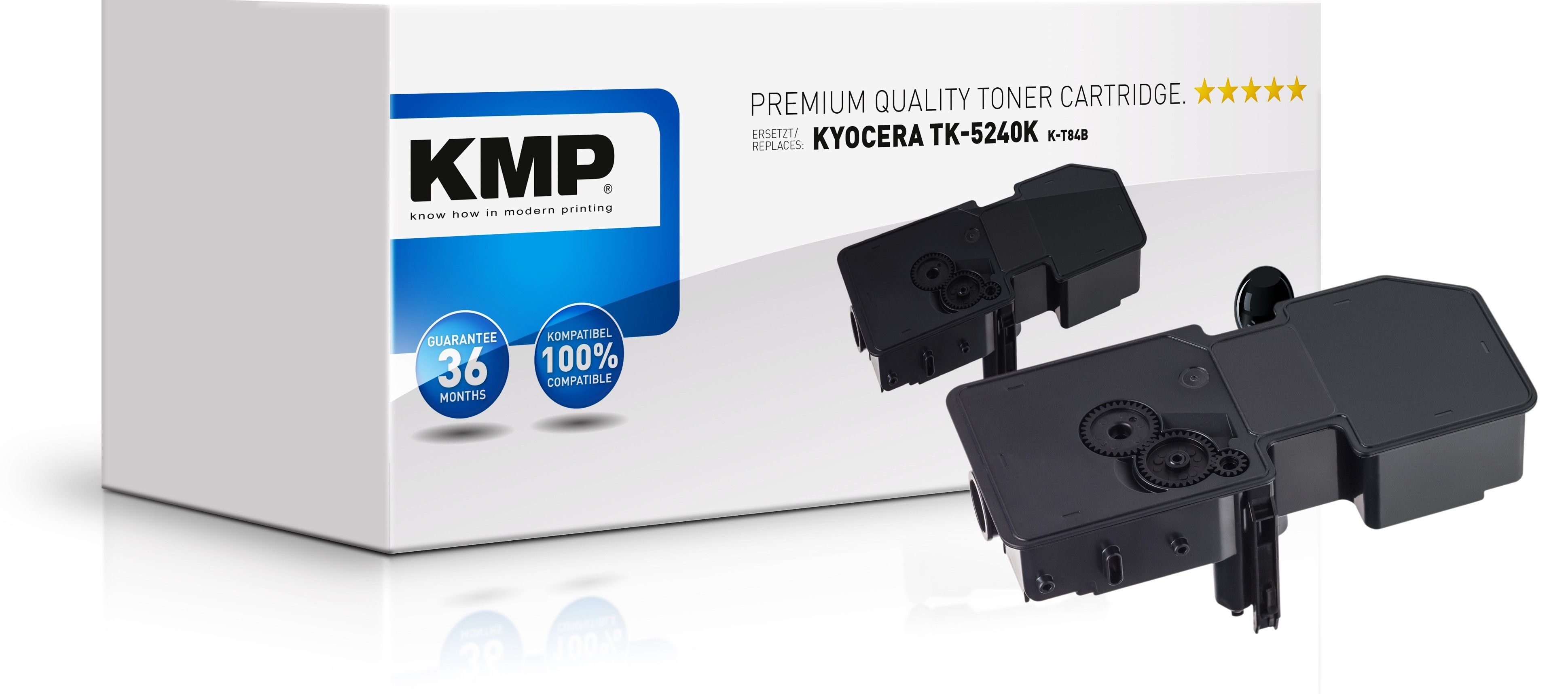 KMP K-T84B - Tonercartridge - Zwart - 1 stuk - Compatibel met Kyocera Ecosys M 5526 cdn / P 5026 cdn / P 5026 cdw / M 5526 cdw