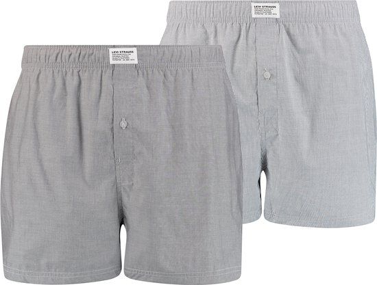 Levi's Wijde boxershort - 2 Pack 002 Grey - Maat XL