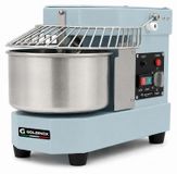 GOLDINOX Deegkneder met blauwe afwerking, 8 liter, op poten, met vaste kop en kom (220V), PREMIUM