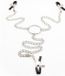 Fetish LATETOBED BDSM LINE Nipple Clamps And Clit Clamps With Chain Metal