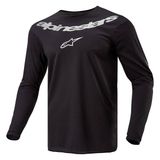 Alpinestars Fluid Graphite Jersey Zwart Zilver Maat XL