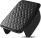 EDIBAZZAR | Coussin d'accoudoir de voiture matelassé en cuir écologique avec compartiments