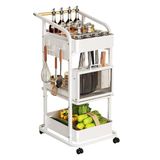 JOYBOS Multifunctioneel Keukenrek met Wieltjes