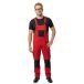 Mascot Unique Salopette américaine avec poches genoux 12069-203 - Rouge/Noir - C60 - 90