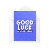 Examenkaart - Veel geluk in je examens - GCSE's Card Graduation University School A Levels - Tiener Dochter Zoon Nichtje Neef - CBH1550