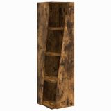 vidaXL Hoekkast 27,5x27x102cm Bewerkt Hout Rook Eiken