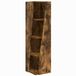 vidaXL Hoekkast 27,5x27x102cm Bewerkt Hout Rook Eiken