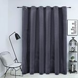 vidaXL Gordijn verduisterend met ringen 290x245 cm fluweel antraciet