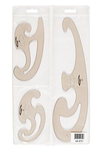 Graden Burmest set, transparant, 3 stuks