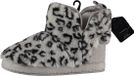 Apollo Dames hoge pantoffels/sloffen luipaard print - grijs - maat 39-40