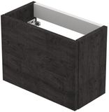 INK Fontein Onderkast Greeploos Hout Décor Universeel Links/rechts Draaiend - 360x180x270 mm - Houtskool Eiken