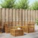 vidaXL - Ensemble de salon d'angle - 5 pièces - Naturel - Acacia Bois - Inclus Table