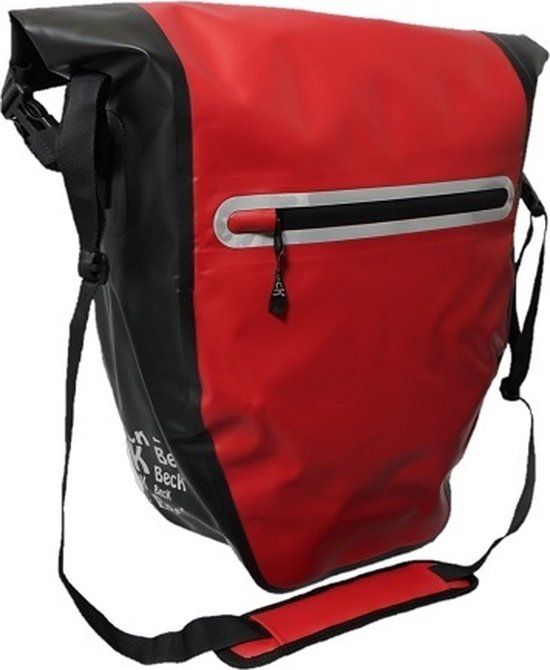 BECK DR.Y Large 2.0 Single Pannier - Black/Red - 23cm