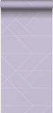 ESTAhome behang grafische lijnen lila paars - 53 cm x 10.05 m - 139574