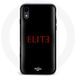 Maniacase Hoesje voor iPhone XR Elite Seizoen 5 Rood Logo Zwarte Achtergrond