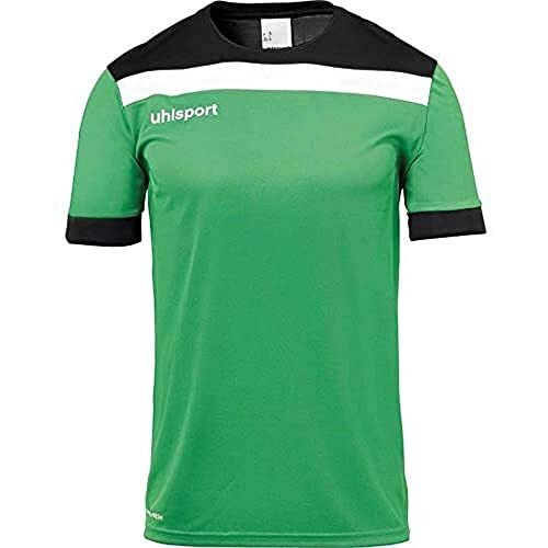 Uhlsport Offense 23 T-shirt met korte mouwen voor heren, groen/zwart/wit, M