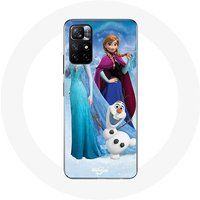Maniacase Hoesje voor Xiaomi Redmi Note 11s 5G Sneeuwkoningin Elsa Anna Olaf