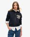 Superdry Femme Athletic Essentials Sweat Zippé Court Décontracté Bleu Marine Taille: 34