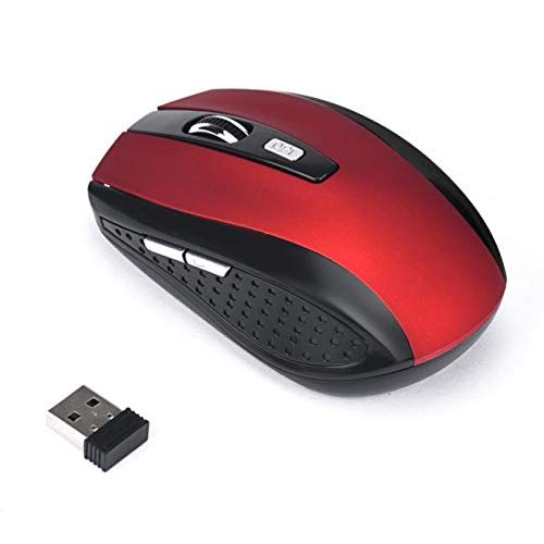 n/a Muis 2.4GHz Draadloze Gaming Muis USB-ontvanger Gamer voor PC Laptop Desktop Rood