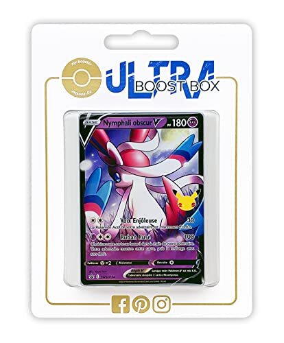 my-booster Nymphali Obscure V (Dark Sylveon V) SWSH134 Classic Collection - Ultraboost X Epée et Bouclier - Célébrations - 25 ans - Doos met 10 Franse Pokemon kaarten