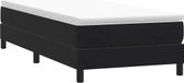 Boxspring Velours Noir 100x220 cm