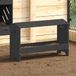 vidaXL Kippen voederbak zwart 81 x 32 x 53,5 cm koudgewalst staal