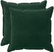 vidaXL Kussensloop 2 pcs HOUTEN Donkergroen 80 x 80 cm Fluweel