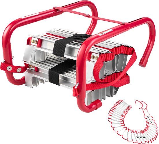 Vevor Brandtrap 15m Reddingsladder Noodladder Veiligheidsladder 5/6 Verdiepingen