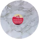 FunCakes Cake Board Masonite Rond - Marmer Grijs - Ø35 cm / 5 mm