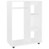 vidaXL Kledingkast 80x40x110 cm bewerkt hout grijs sonoma eikenkleurig