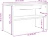 vidaXL TV-kast, wit, 60 x 30 x 40 cm, bewerkt hout
