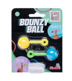 Simba 105952679 Bounzyball dubbelpak, 3-voudig gesorteerd, er wordt slechts één artikel geleverd, rubberen trickball met rubberen koord en vingerlus, D: 2,5 cm, vanaf 5 jaar