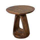 DRW Side Table Wood Natural 50 x 50 x 50 cm